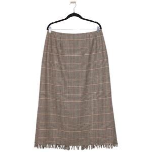 Vintage Harve Benard Sport 100% Wool Houndstooth Maxi Skirt Size 16
